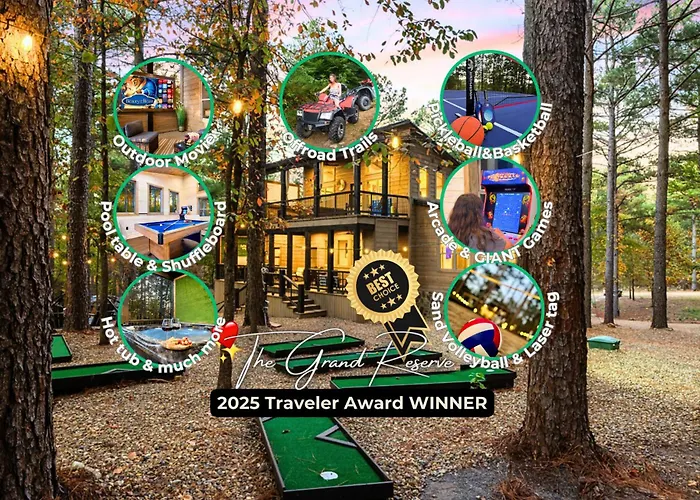 Lux,Hot Tub,Atv,Hiking,Pickleball,Firepit,Arcade